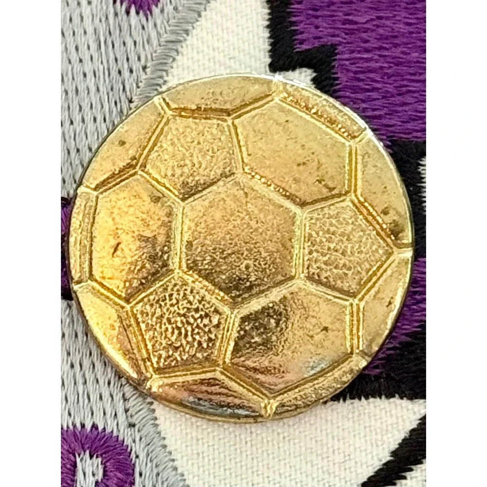 Long Reach Scholar Athlete Patch Soccer Pin Bars Purple Letterman Award